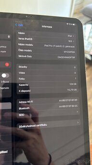 iPad Pro 11” 2Gn 128Gb - 7