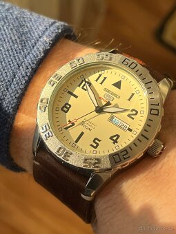 Seiko 5 Sports / béžový ciferník - 7