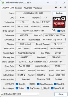 ☑️Herní PC RYZEN 5 8400F,RX 6800 16GB,32 GB DDR5,1 TB SSD - 7