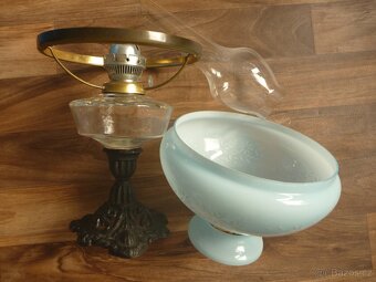 petrolejová lampa retro petrolejka 46 cm cylindr stínítko - 7