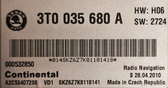 Columbus RNS510 3T0035680A LED aktualizované - 7