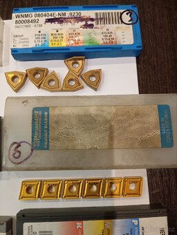 CNC obrábění, břity výměnné nové, obráběcí destičky - 7