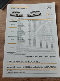 Opel Astra prospekt leták ceník - 7