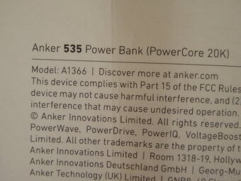 Powerbanka Anker 535, 20 000 mAh, nová - 7