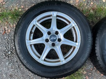 Alu kola 5x100, Škoda, VW, Seat atd, 195/65/15 6mm zimní - 7