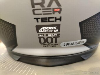 nová přilba AXXIS RACER GP SV FIBER tech velikost L - 7