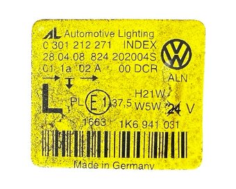 Levý přední xenon 1K6941031 VW Golf 5 r.v. 2009 - 7