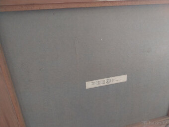 Vincent Van Gogh - Rybářské bárky, reprodukce ze 70tých let - 7