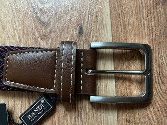 Nový pánský pružný opasek Bandi - S/M - tmavě vínový - 7