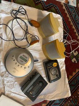 Walkman, reproduktory, CD player, - 7