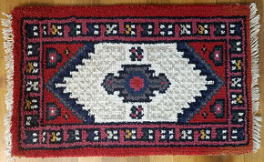 Kusový vlněný perský koberec 60x40cm předložka - 7