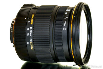 Nikon Sigma 17-50mm f/2,8 + UV + CPL filtr TOP STAV - 7