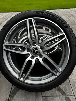 Originál alu kola Mercedes 5x112 R19 w213 zimní Michelin - 7
