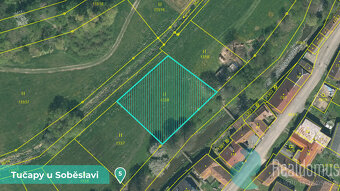 Zemědělská půda 11561 m² – Tučapy u Soběslavi, okres Tábor ( - 7