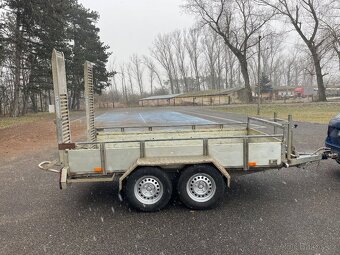 ✅Bržděný přívěs na přepravu bagru Saris 2700 kg, 150x300 - 7