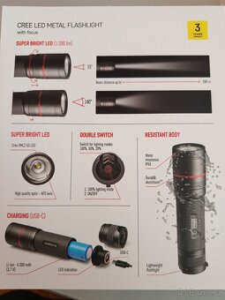 dobíjecí LED svítilna Emos Ultibright 90 - 7