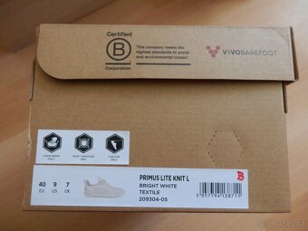 Vivobarefoot PRIMUS LiTE KNIT L White - 7