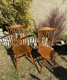 Jídelní rustikální stůl rozkládací + 4 židle - 7