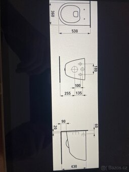 Závěsné WC Laufen 209660000001 skryté uchycení - 7