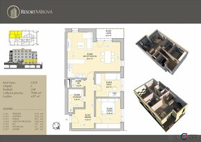 Prodej bytu 3+kk s lodžii, 80,43 m2, Mírová, Rychnov nad Kně - 7