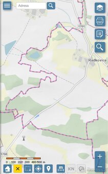 Prodej lesa 880m2 Radkovice - 7
