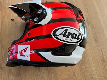 přilba/helma červená HONDA Arai Tour-X4, S, NOVÁ - 7