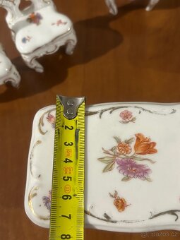 Sběratelský porcelánový miniatur set – ručně malovaný - 7