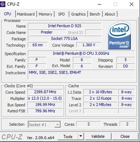 Procesory Intel pro patici LGA 775, cena od 50,-/kus - 7