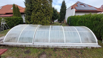 Zastřešení / kryt bazénu 6,40 x 3,03 x 1,10 m - 7