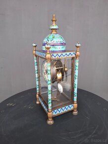 Bronzové francouzske hodiny Cloissone - 7