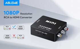 VHS ,DVD převodník z cinch výstupu do HDMI vstupu - 7