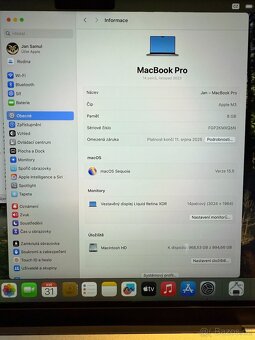 Apple MacBook Pro 14" M3 US 2023 8GB 1TB Vesmírně šedý DPH - 7