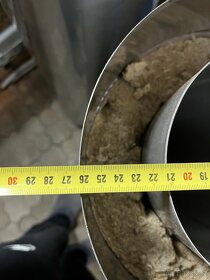Nerezová 1mm izolovaná roura kouřovod 160mm 1m+1m s dvířky - 7