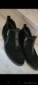 Luxusní zimní kotníkové semišové boty Vitto Rossi, vel. 45 - 7