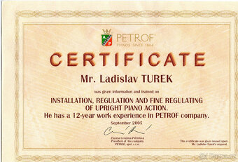Klavír Rosler - Petrof model IV r.v. 1993.Záruka a doprava - 7