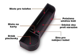 Organizér do auta mezi sedačky - 7