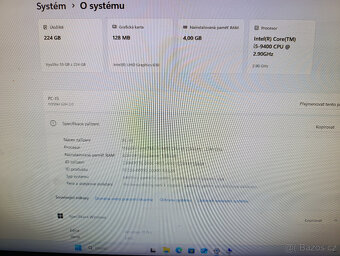 POČÍTAČ INTEL i5-9400, KINGSTON 250GB SSD, 4GB RAM - 7