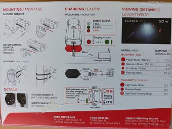 SIGMA světlo set:  BUSTER 300 + NUGGET II. FLASH - 7