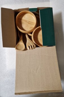 Sada dřevěných salátových misek 7ks - 7