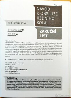 Dětské horské kolo Sprinter Nipper 26 Core-idealní - 7
