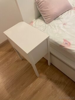 Noční stolík 2x Ikea bílé - 7