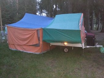 Přívěsný historický kempovací vozík , stan Letov LK 6740 - 7