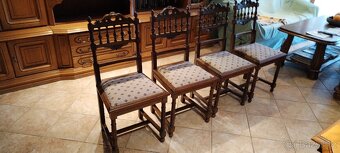 krásné starožitné židle 4ks - 7
