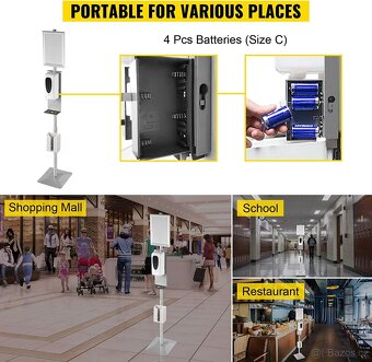 Bezdotykový dávkovač dezinfekce/mýdla se stojanem - 7