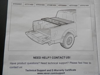 Kryt korby pickup, Hilux 2016+ - 7