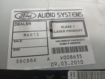 FORD MONDEO, S.MAX GALAXY ORIG. RÁDIO SONY NA RV 2006-2014 - 7