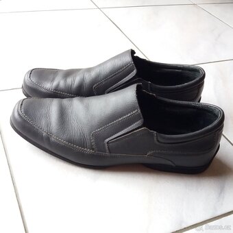 Pánské vycházkové kožené boty. Vel.43 - 7