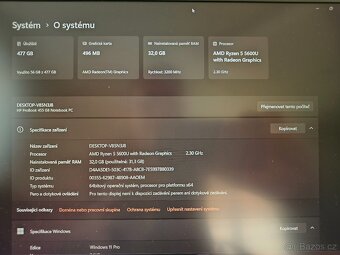 HP ProBook 455 G8/AMD Ryzen 5 5600U/32GB DDR4/512 SSD - 7