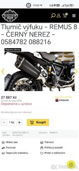 Sportovní výfuk Remus 8 pro BMW GS 1250 - 7