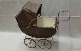 Starožitný retro kočárek pro panenky - 7